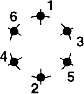 6 отверстий